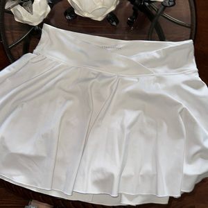 White tennis skirt size large